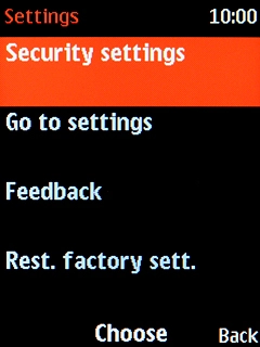 Select Rest. factory sett..