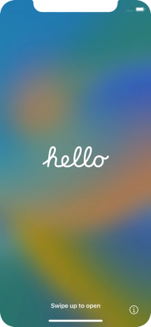 Slide your finger upwards starting from the bottom of the screen.