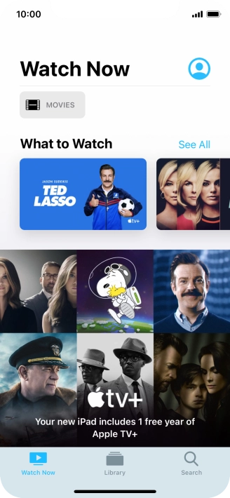 Slide your finger upwards starting from the bottom of the screen to return to the home screen.