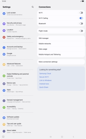 Press Software update.
