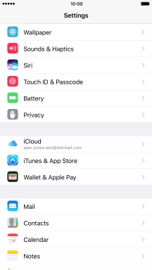 Press iTunes & App Stores.