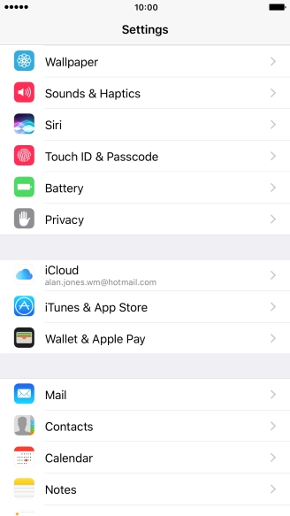 Press iTunes & App Stores.