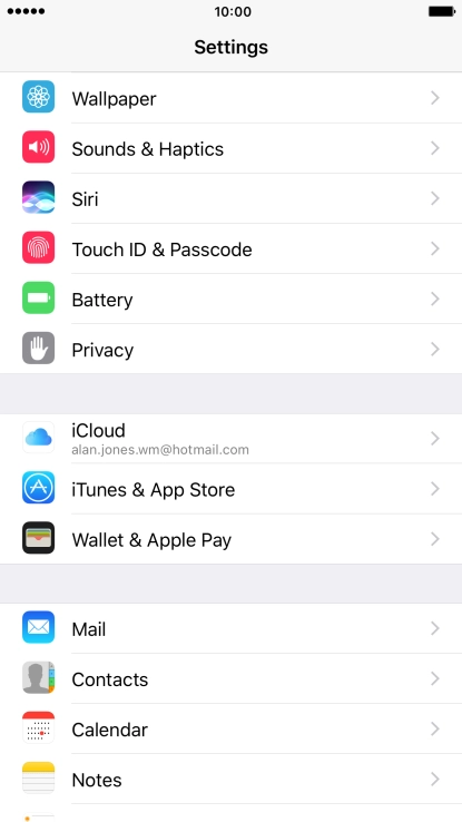 Press iTunes & App Stores.