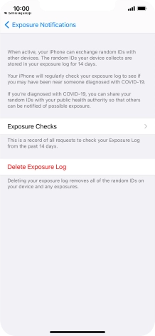 Press Delete Exposure Log.