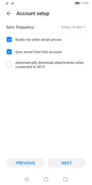 Press Sync frequency.