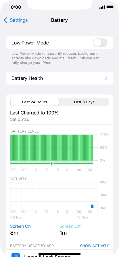Press Battery Health.