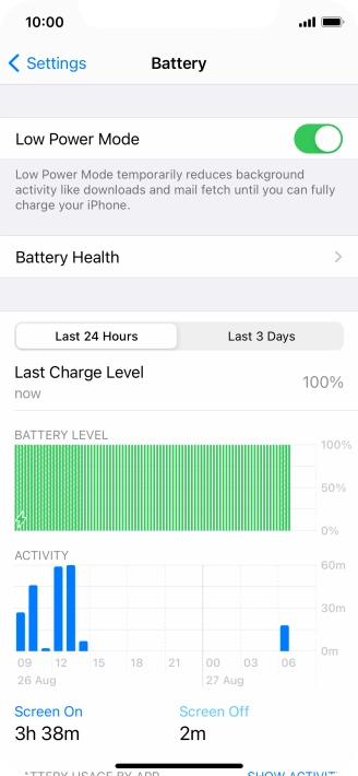 Slide your finger upwards starting from the bottom of the screen to return to the home screen.
