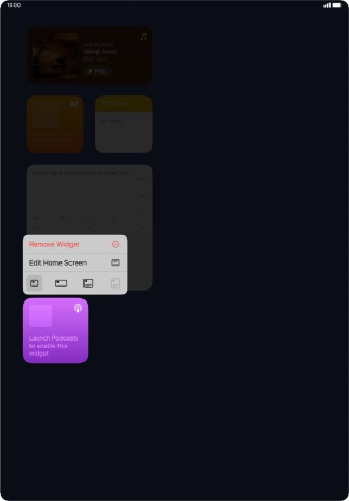 Press Remove Widget. Press Remove Widget.