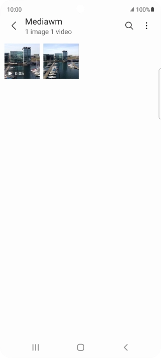 Press and hold any picture or video clip.
