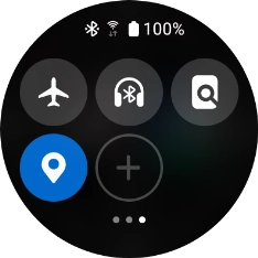 Press the find my phone icon to send a signal to your phone.
