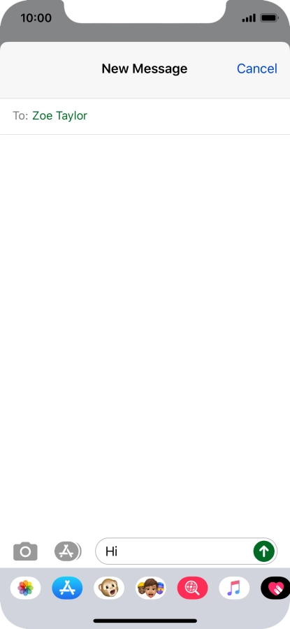 Press the picture icon.