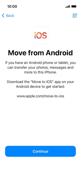 To transfer content to your phone, you need to install the app 