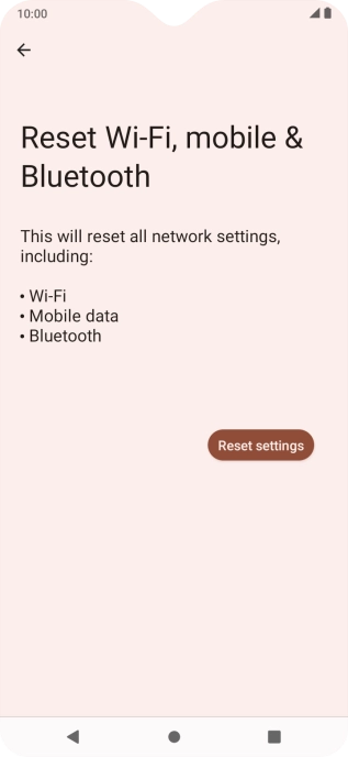 Press Reset settings.