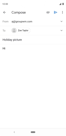 Press the attachment icon.