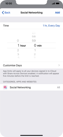 Press Customise Days.