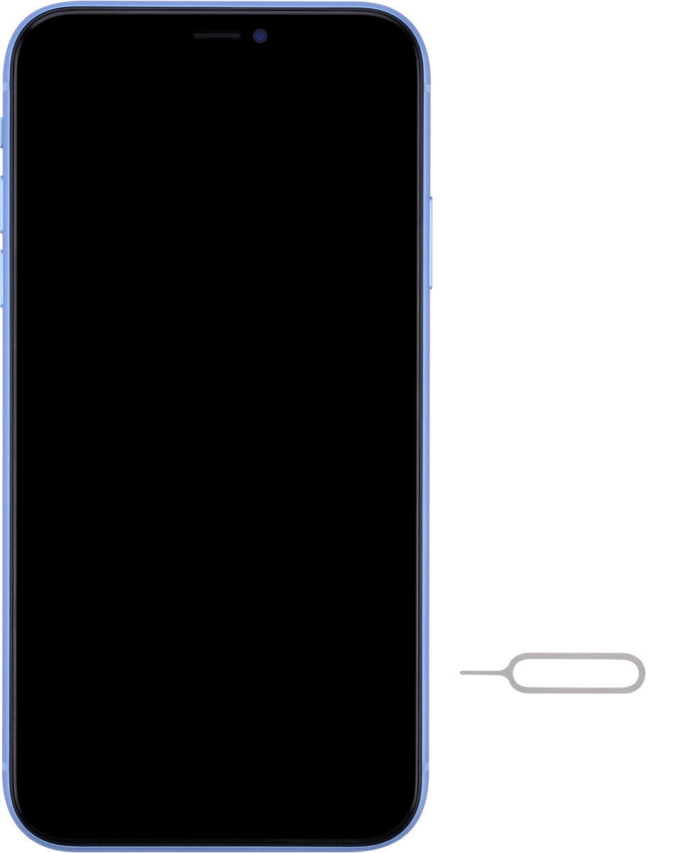 Find the opener for the SIM holder.