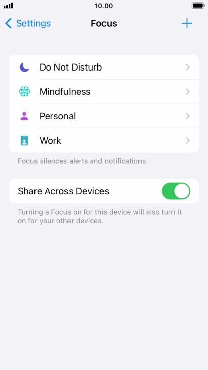 Press Do Not Disturb.