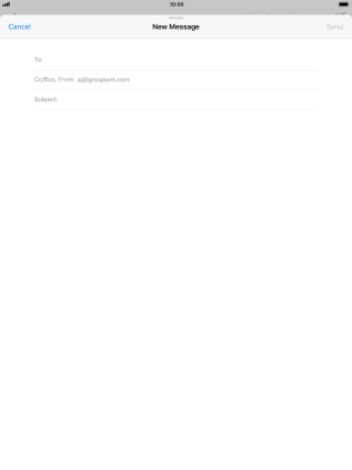 Press To: and key in the first letters of the recipient's name. Press To: and key in the first letters of the recipient's name.