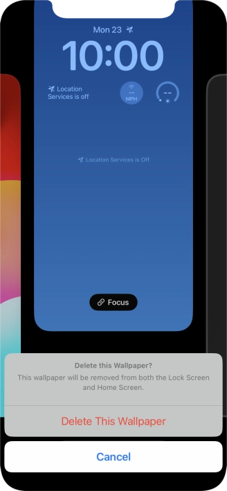 Press Delete This Wallpaper.