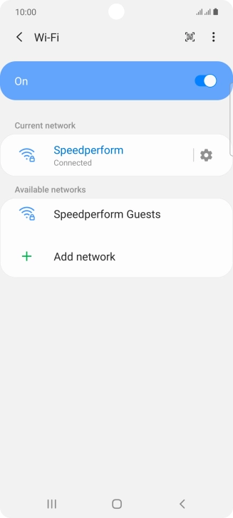 Press the Home key to return to the home screen.