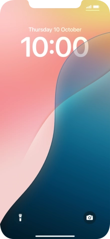 Slide your finger upwards starting from the bottom of the screen.