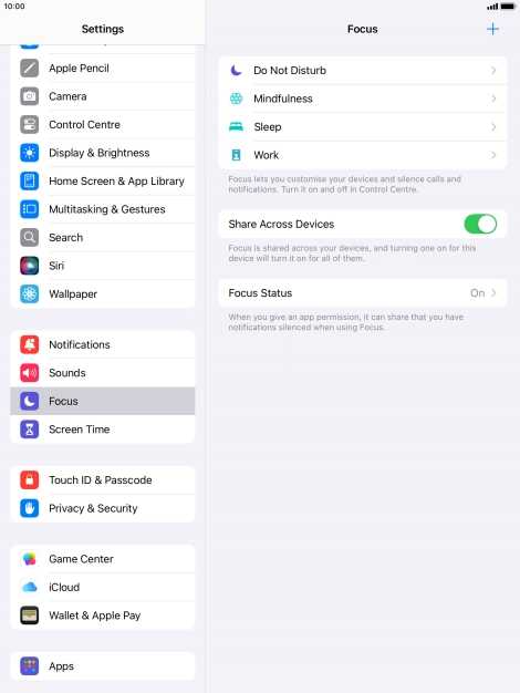 Press Do Not Disturb.