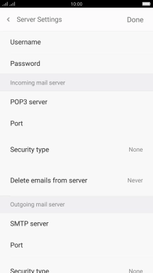 Press the field next to 