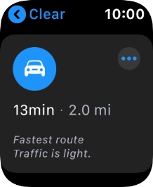 Press the required route.