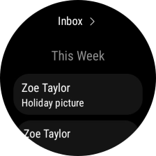 Press the required email message to read it.