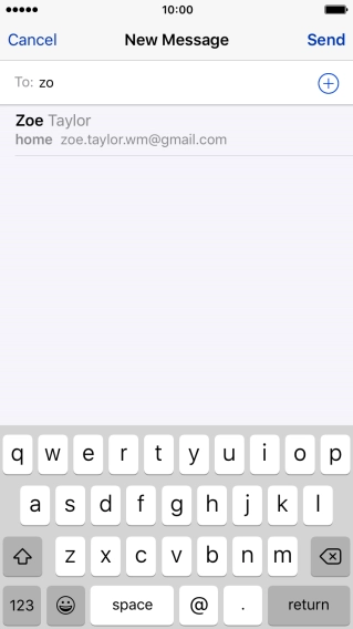 Press the required contact.