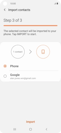 Press Import. Press Import.