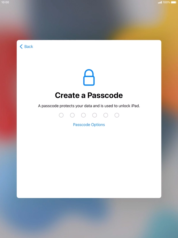 Press Passcode Options. Press Passcode Options.