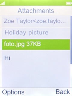 Press the Left selection key. Press the Left selection key.