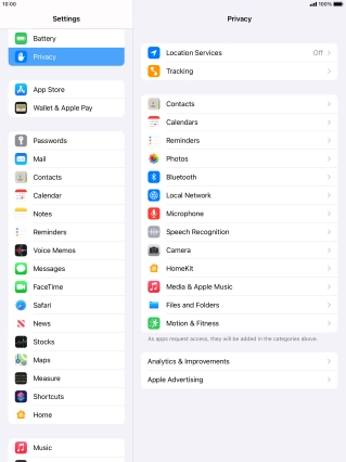 Press Location Services. Press Location Services.