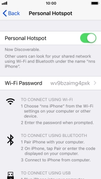 Press Wi-Fi Password and key in the required password.