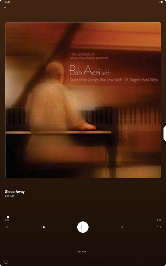 Press arrow right to go to the next audio file.