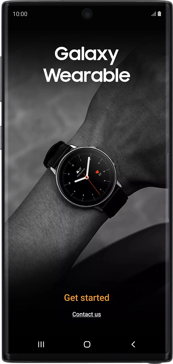 On your phone: Press Get started.