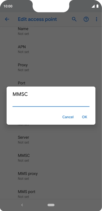Key in http://pxt.vodafone.net.au/pxtsend and press OK.