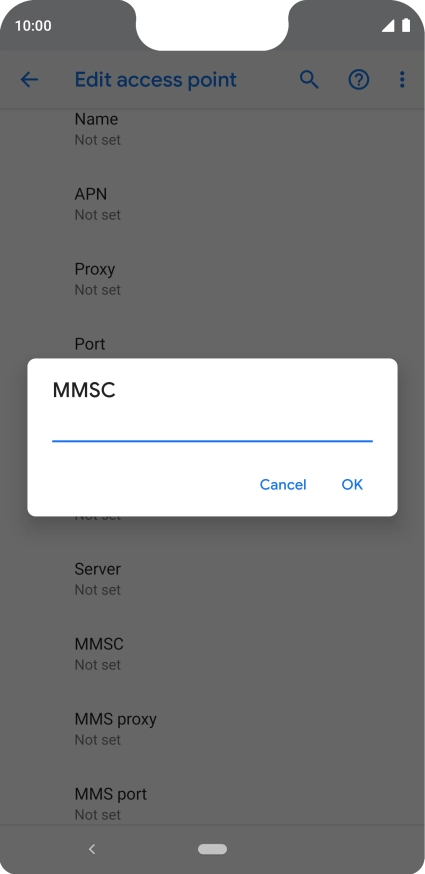 Key in http://pxt.vodafone.net.au/pxtsend and press OK.