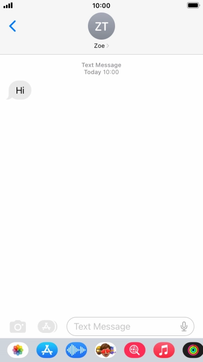 Press the Home key to return to the home screen.