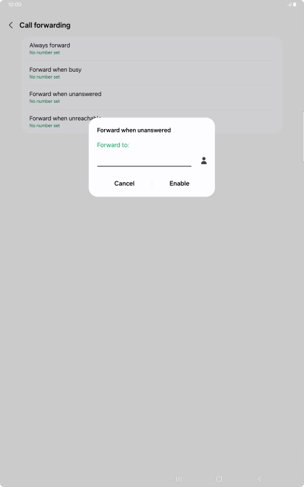 Key in +61414121121 and press Enable.