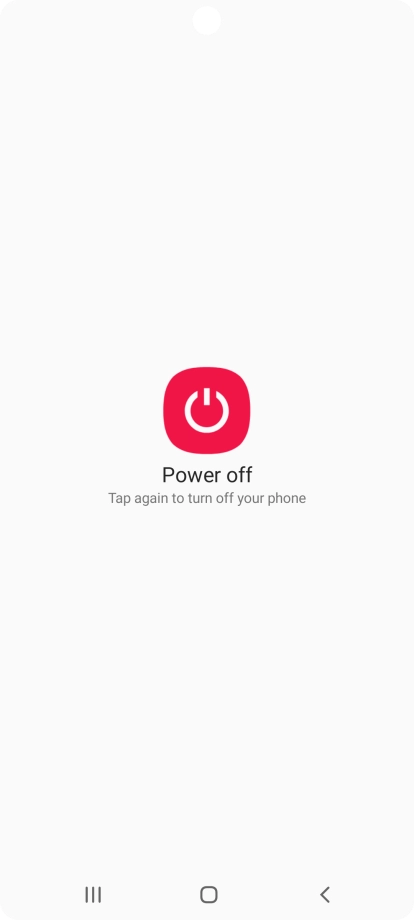 Press Power off.