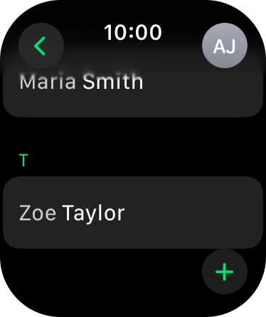 Press the required contact. Press the required contact.