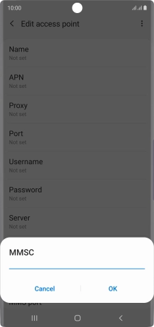 Key in http://pxt.vodafone.net.au/pxtsend and press OK.