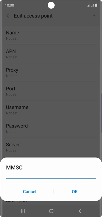 Key in http://pxt.vodafone.net.au/pxtsend and press OK.