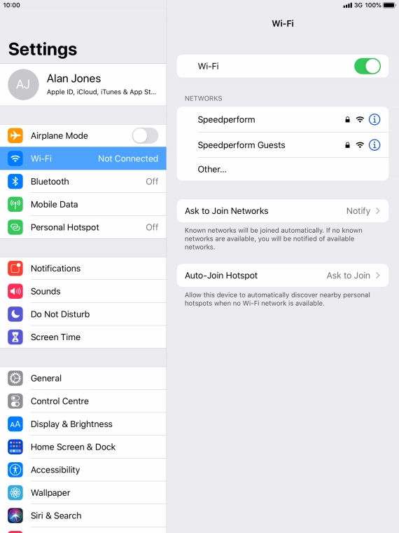 Press the required Wi-Fi network and key in the password for the Wi-Fi network. Press the required Wi-Fi network and key in the password for the Wi-Fi network.