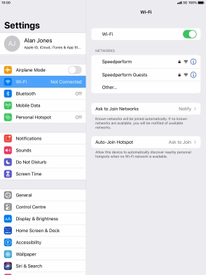 Press the required Wi-Fi network and key in the password for the Wi-Fi network. Press the required Wi-Fi network and key in the password for the Wi-Fi network.