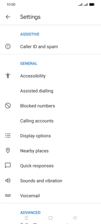 Press Calling accounts.