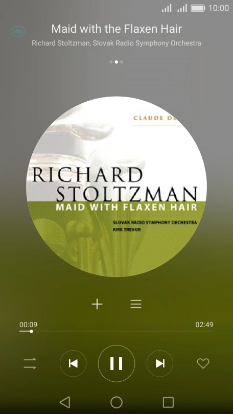 Press arrow right to go to the next audio file.