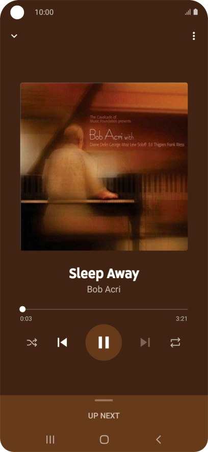 Press arrow right to go to the next audio file.